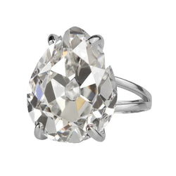 Handcrafted Diamond Solitaire Engagement Ring 7 ct – 14K White