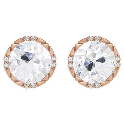 Dazzling 3-ct Fine Diamond Stud Earrings