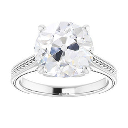Luxury Single Stone Ring with Old Mine Cut Diamond – 5 ct