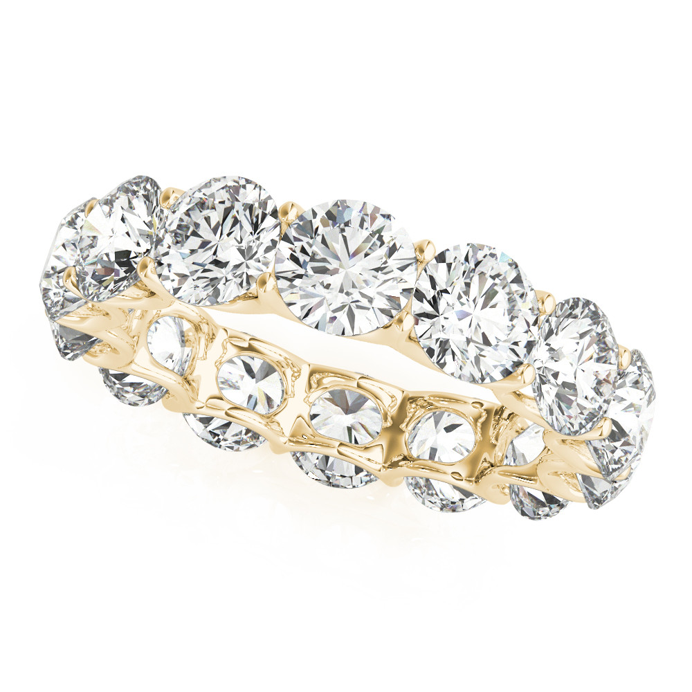 Fine Diamond Eternity Band 7-ct 14K Yellow Gold – main view