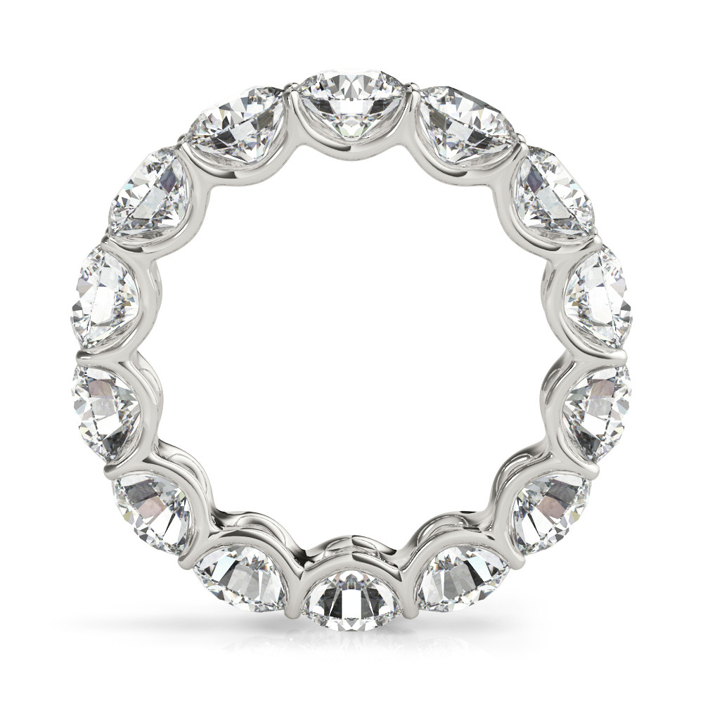 Diamond Eternity Band 7 ct 14K White Gold – front view