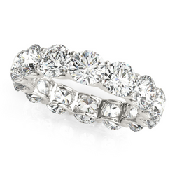 Luxury Diamond Eternity Band – 7 ct 14K White Gold