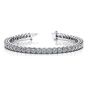 8.80 Ct Round Lab Grown Diamonds Tennis Bracelet Lady Men Gold Jewelry