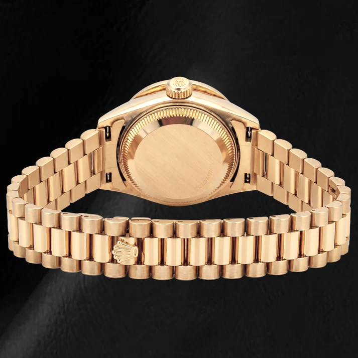 Rolex Datejust 69178 Champagne Dial 26mm President Bracelet Yellow Gold Watch 18K