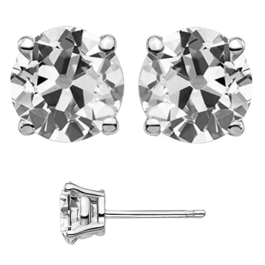 Bespoke Diamond Stud Earrings 8 ct – main view