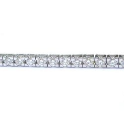 8 Carats Round Lab Grown Diamond Bracelet Solid White Gold Jewelry 14K