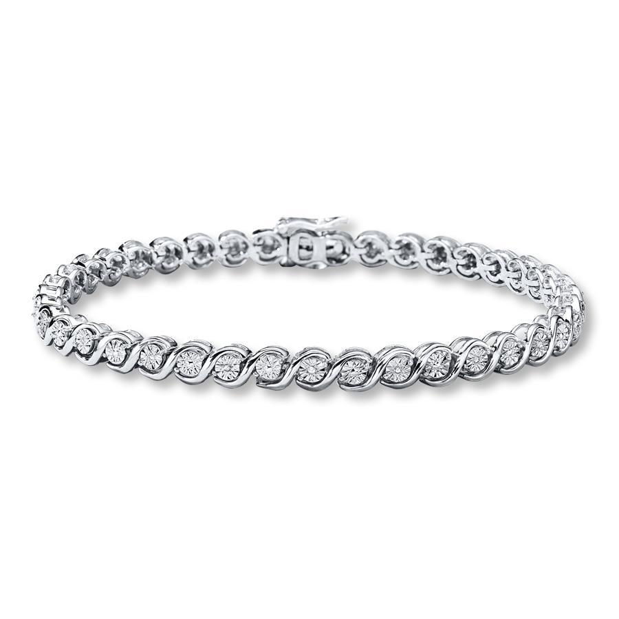Fine Diamond Bracelet 0.20-ct 14K Rose Gold – main view