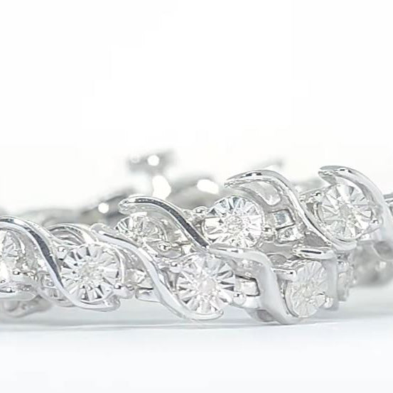 Handcrafted Bracelet 0.20 ct – front view