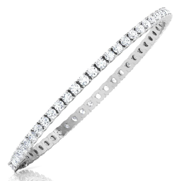9 Ct Round Prong Setting Real Diamond Tennis Bracelet Jewelry