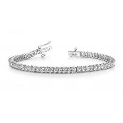 9 Carats Prong Set Lab Grown Diamond Tennis Bracelet Gold Jewelry New