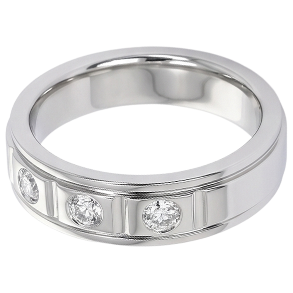 Anniversary Band 0.75 Carats Round Real Natural Earth Mined Diamond ( Not Lab Grown ) White Gold 14K