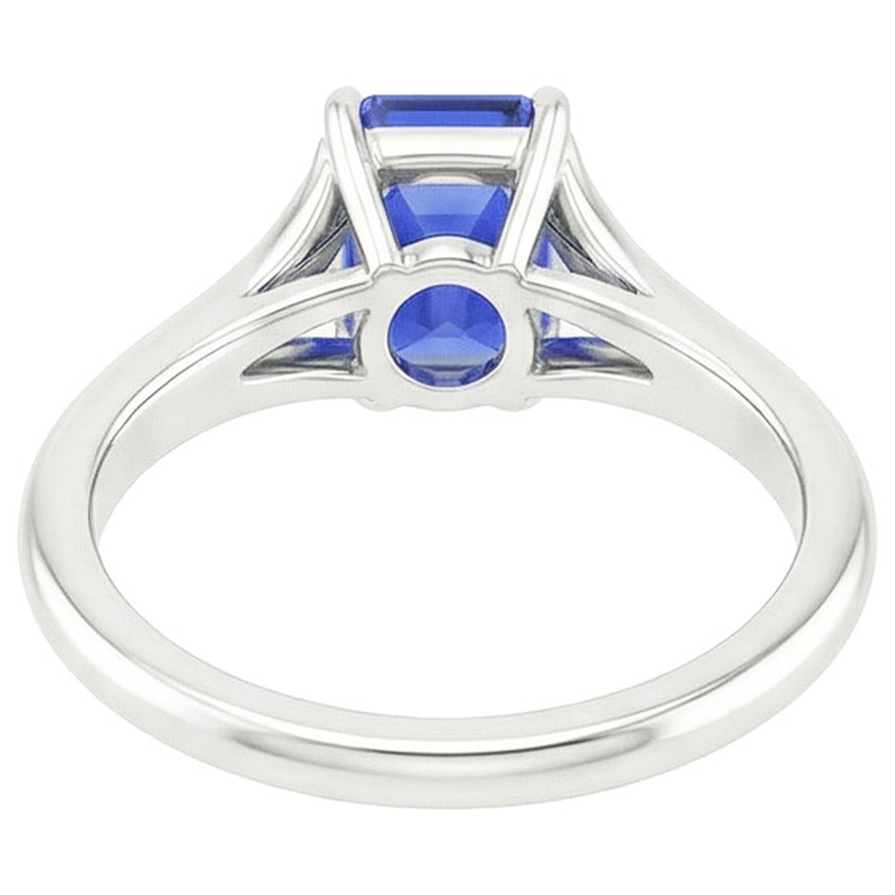 natural emerald sapphire 3ct ring side angle