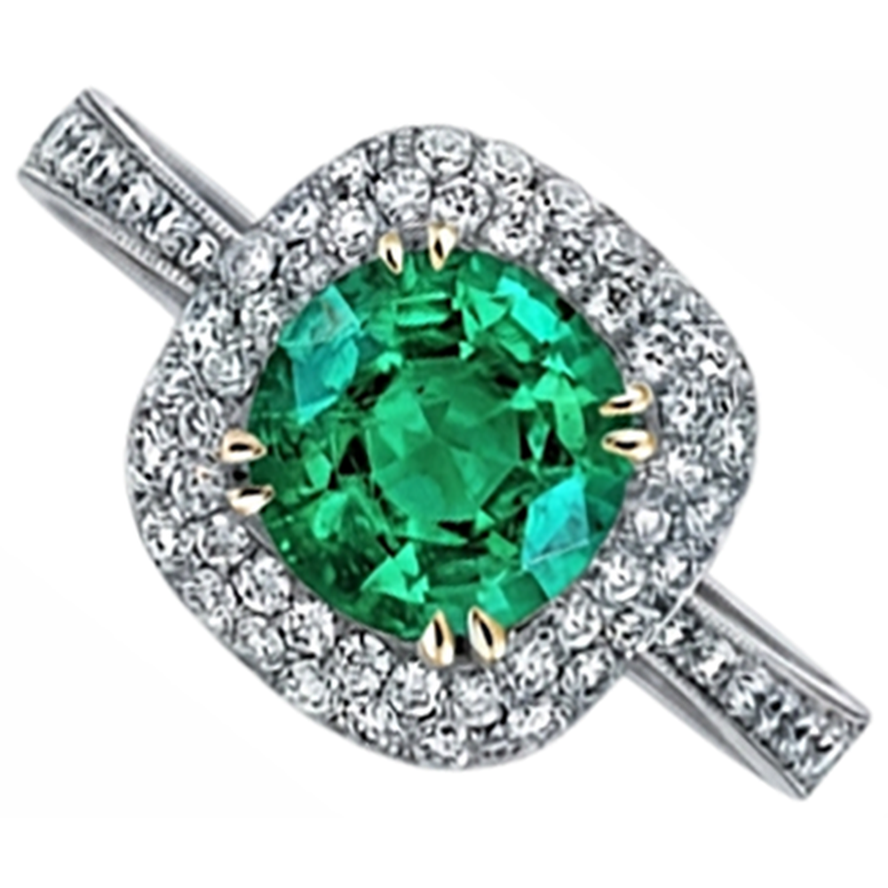 High-End Gemstone Ring 3 ct – angle view