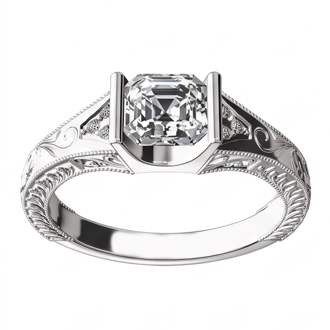 Antique Style 2.25 Ct Bezel Set Real Natural Earth Mined Diamond ( Not Lab Grown ) Anniversary R...