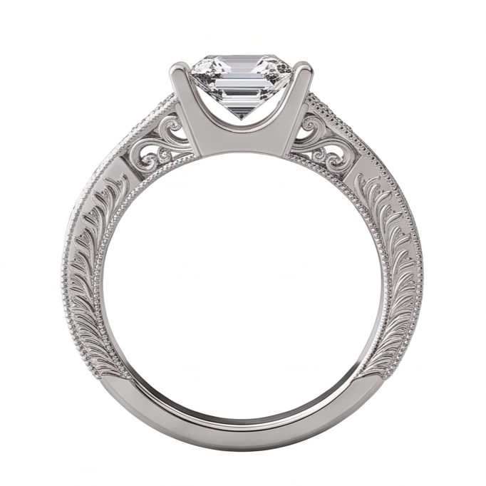 Antique Style 2.25 Ct Bezel Set Real Natural Earth Mined Diamond ( Not Lab Grown ) Anniversary R...