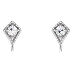 Luxury Earrings with Antique Brilliant Diamond – 1 ct