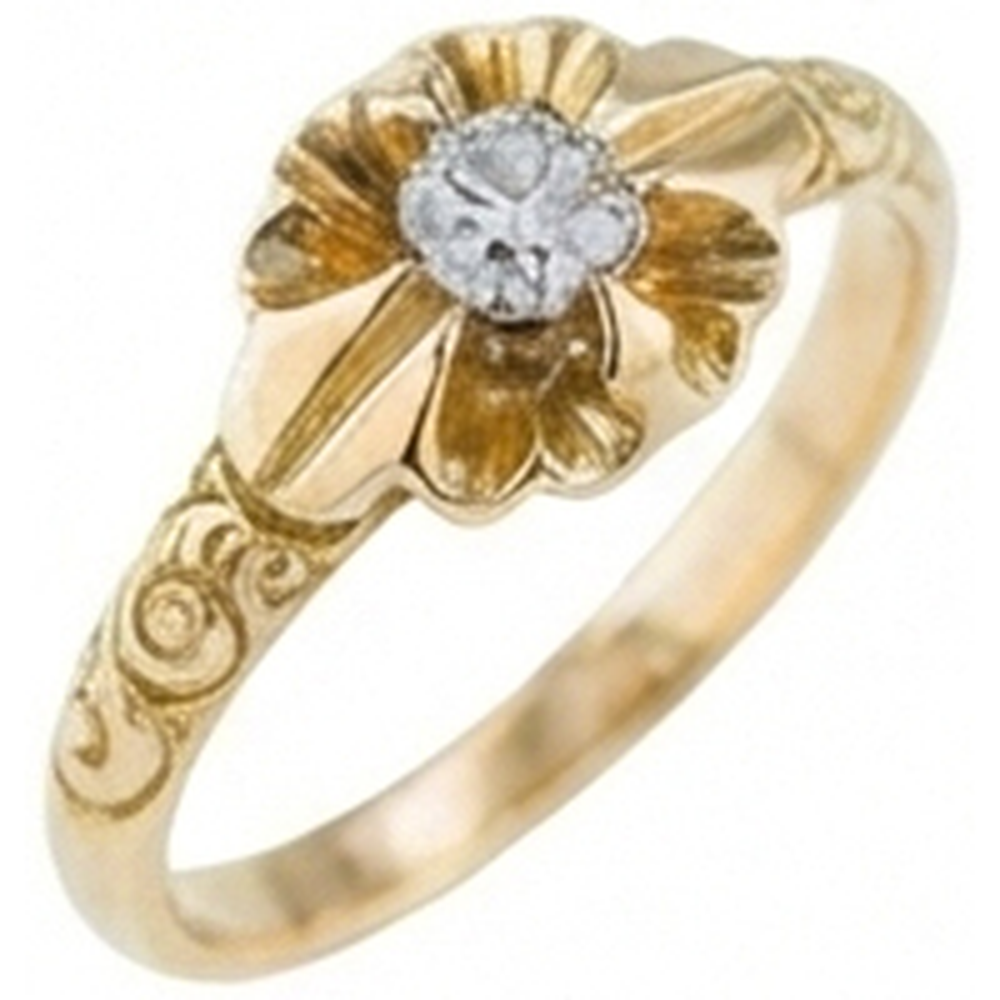 Art Nouveau Jewelry New Solitaire Ring Round Old Miner Genuine Natural Earth Mined Diamond ( Not Lab Grown ) 0.50 Ct