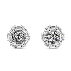 Authentic Old Mine Cut Brilliant Diamond Stud Earrings – 1 ct in
