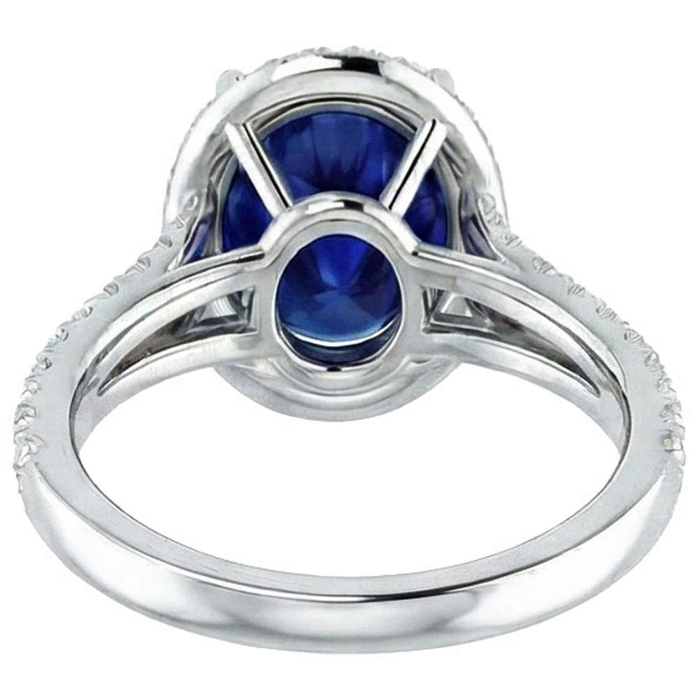 Beautiful 12 Ct Sapphire Natural Earth Mined Diamond ( Not Lab Grown ) Ring