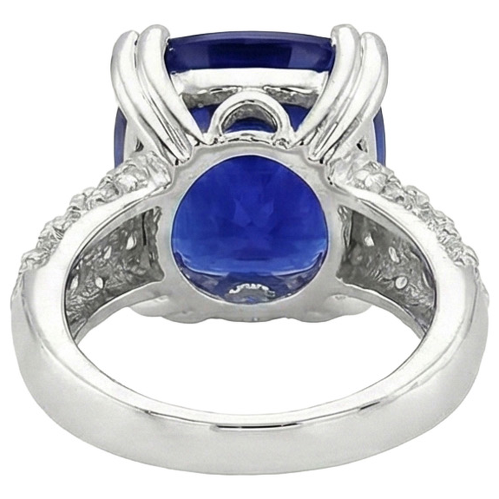 Beautiful 6 Carat Sapphire Engagement Ring