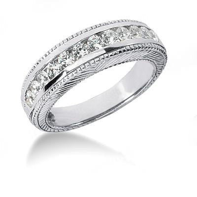 Beautiful 2 Carat Real Diamonds Engagement Ring Set White Gold - Engagement Ring Set-harrychadent.ca