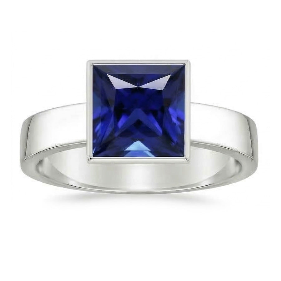 natural princess sapphire 5ct watch top view