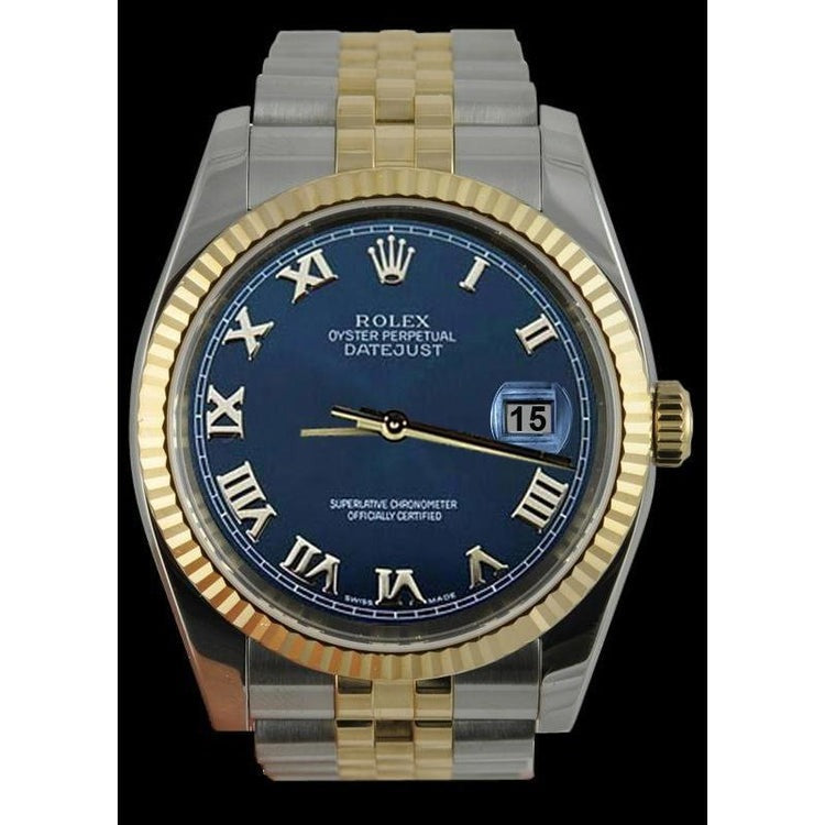  Blue Roman Dial Ss & Gold Jubilee