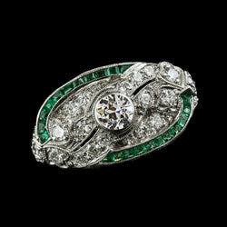 Bezel Set Round Old Miner Natural Earth Mined Diamond Green Sapphire Ring 3 Carats