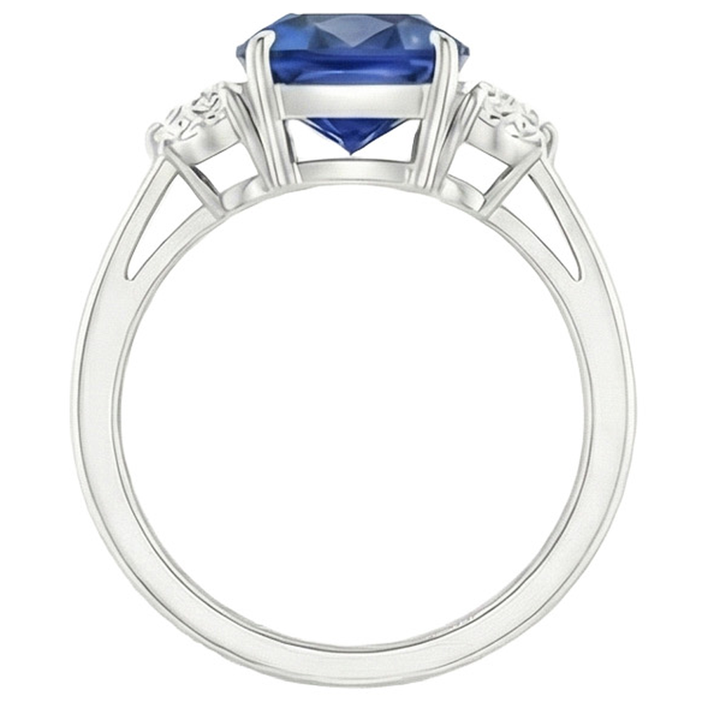 Big 6 Carat Cushion Sapphire Ring