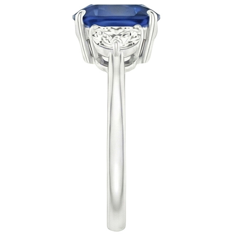 Big 6 Carat Cushion Sapphire Ring