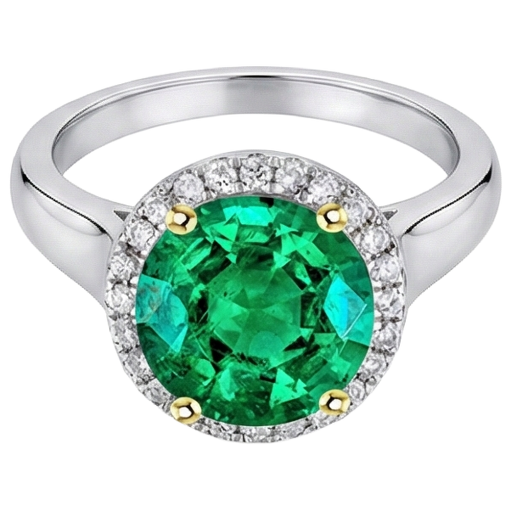 Refined Precious Stone Ring 4 ct – side view