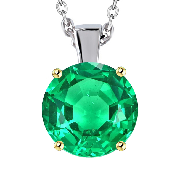 Sophisticated Colombian Emerald Gemstone Pendant 5.50 ct – main view