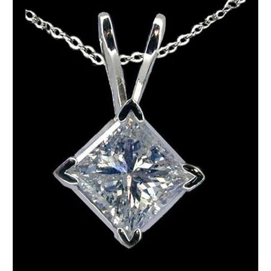 Big Genuine Diamond 3 Ct. Pendant Locket With Chain Gold New