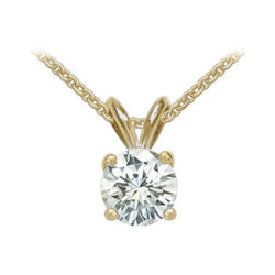 Big Real Diamond Pendant With Chain 4 Ct. Diamond Necklace