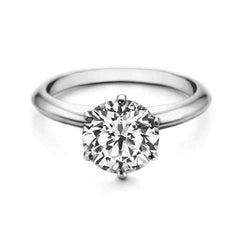 Big Sparkling Solitaire 2.50 Ct Real Natural Earth Mined Diamond Wedding Ring