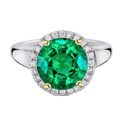 Authentic GIA-Certified Colombian Emerald Precious Stone Ring 4