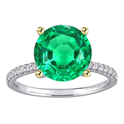 Luxury Gemstone Ring with GIA-Certified Fine Emerald – 4 ct