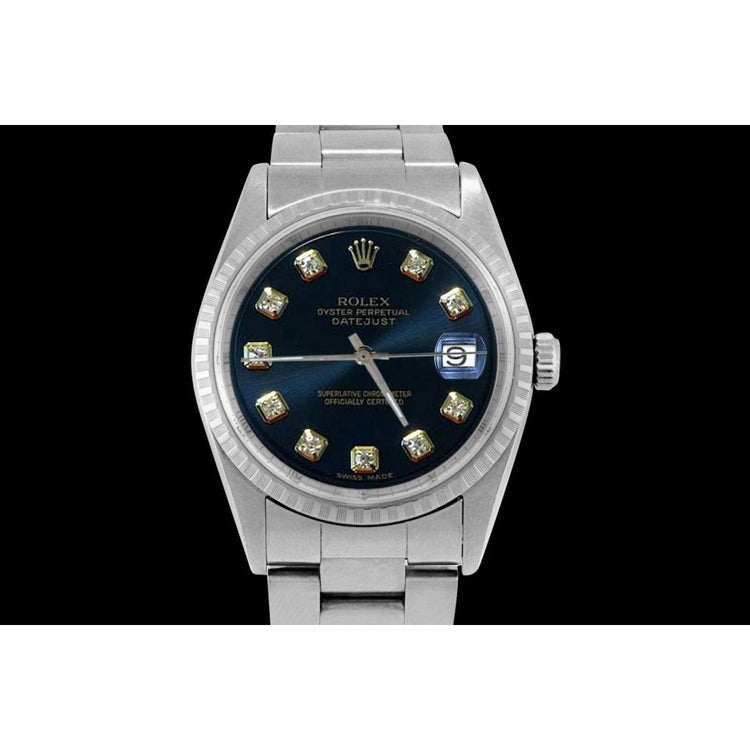 Rolex Datejust Watch Fluted Bezel