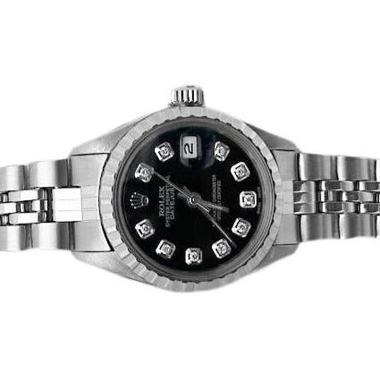 Diamond Dial Rolex Date Just Ss