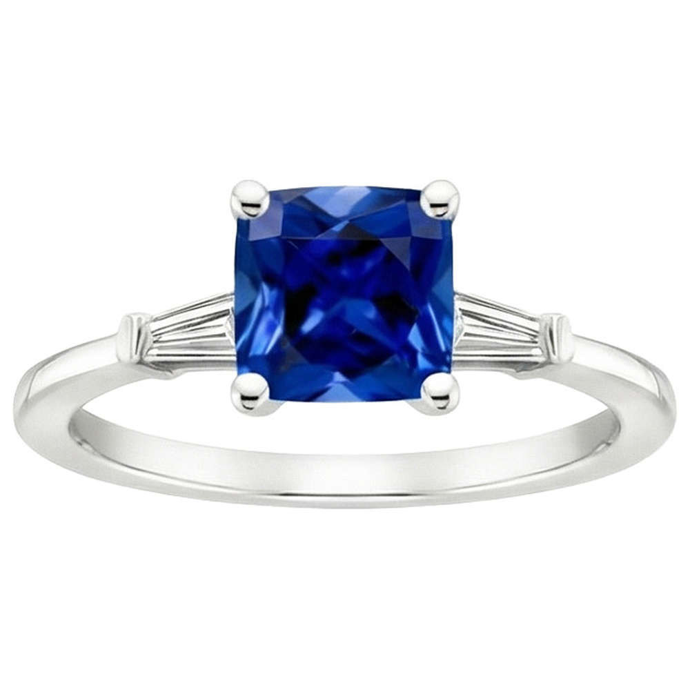 natural princess sapphire 2.75ct ring close up detail