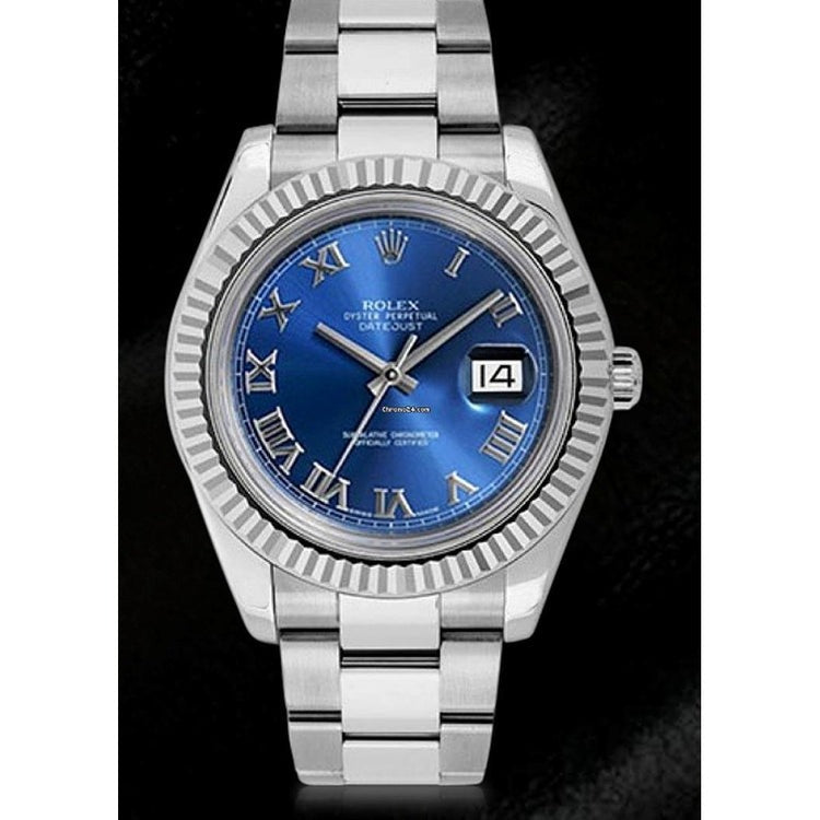 Blue Dial Rolex Datejust Ii 41 Mm