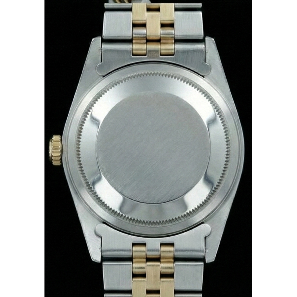 Blue Stick Dial Fluted Bezel Datejust Rolex Women Watch Ss & Gold