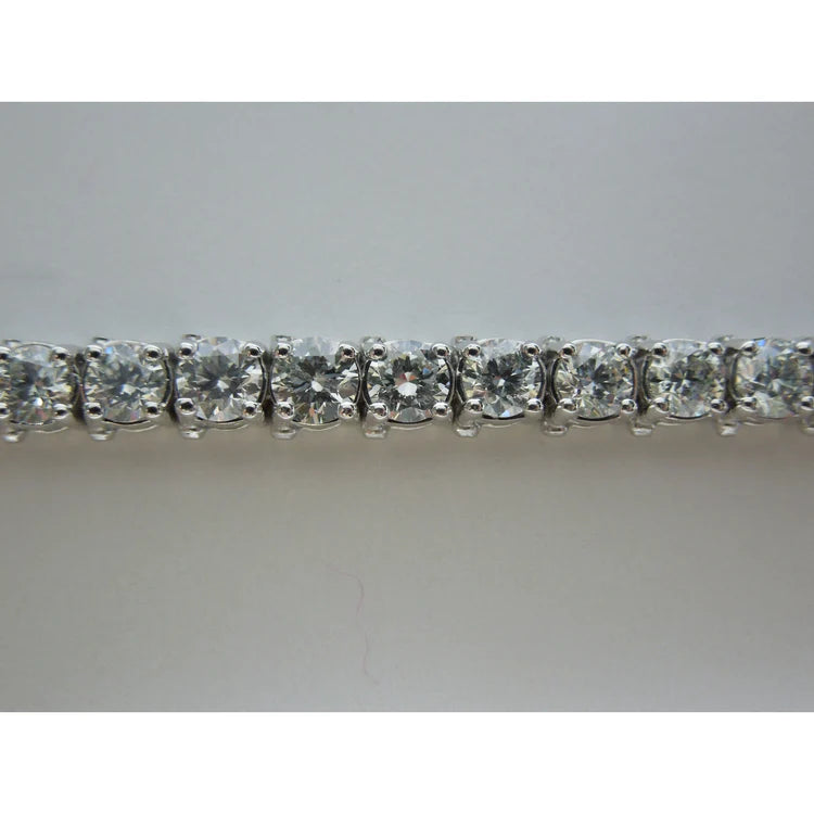 Brilliant Cut 19 Carat Genuine Diamond Tennis Bracelet