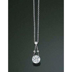 Brilliant Cut Genuine Diamond Necklace For Women