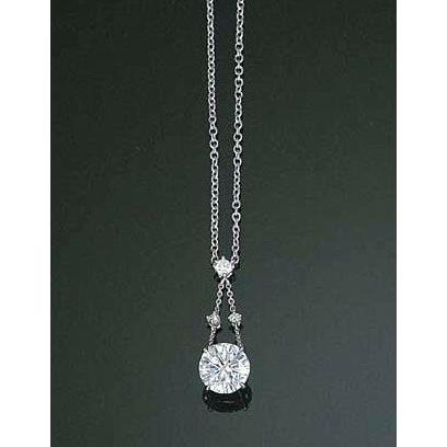 Brilliant Cut Genuine Diamond Necklace For Women