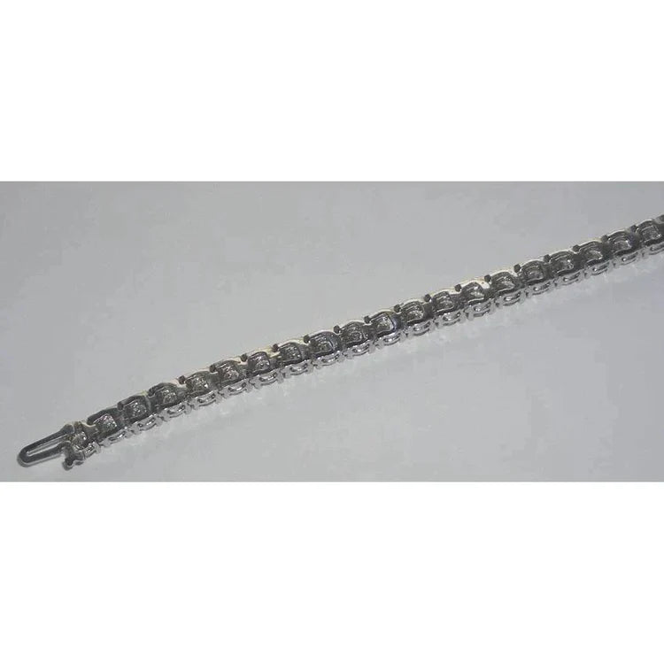 Brilliant Cut 19 Carat Lab Grown Diamond Tennis Bracelet