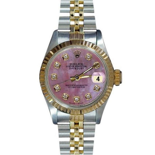 Dial Ss & Gold Jubilee Datejust Lady Watch 