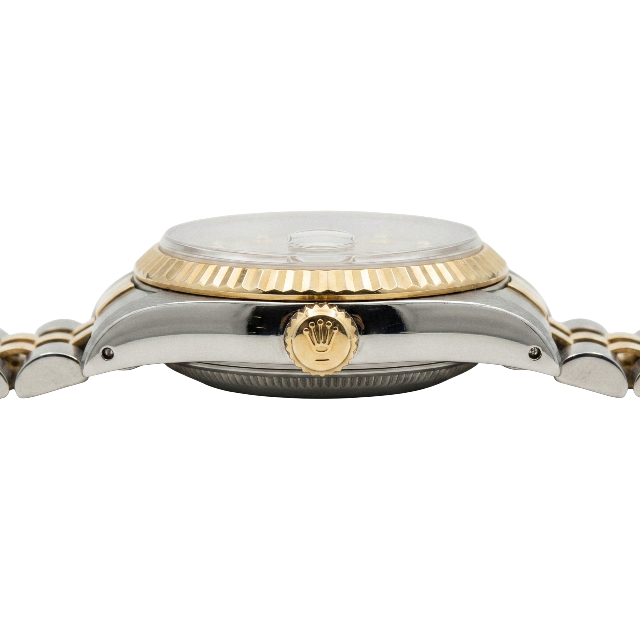 Burgundy Diamond Dial Ss & Gold Jubilee Datejust Lady Watch Rolex