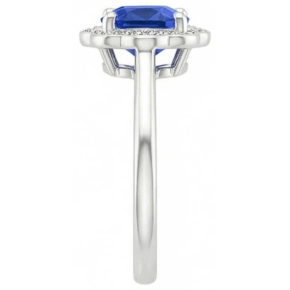 Burma Sapphire Engagement Ring