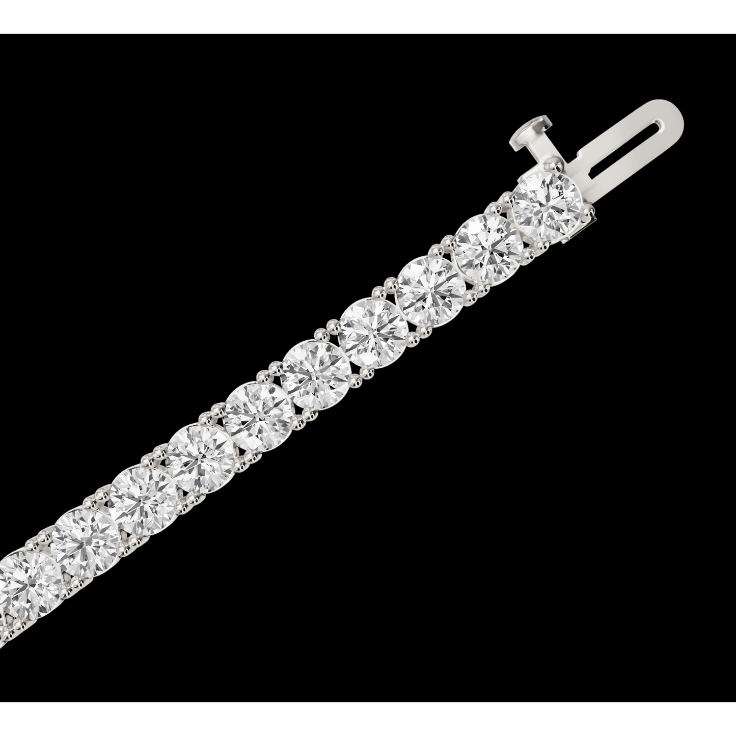 10 Carat Lab Grown Diamonds 14K Tennis Bracelet White Gold